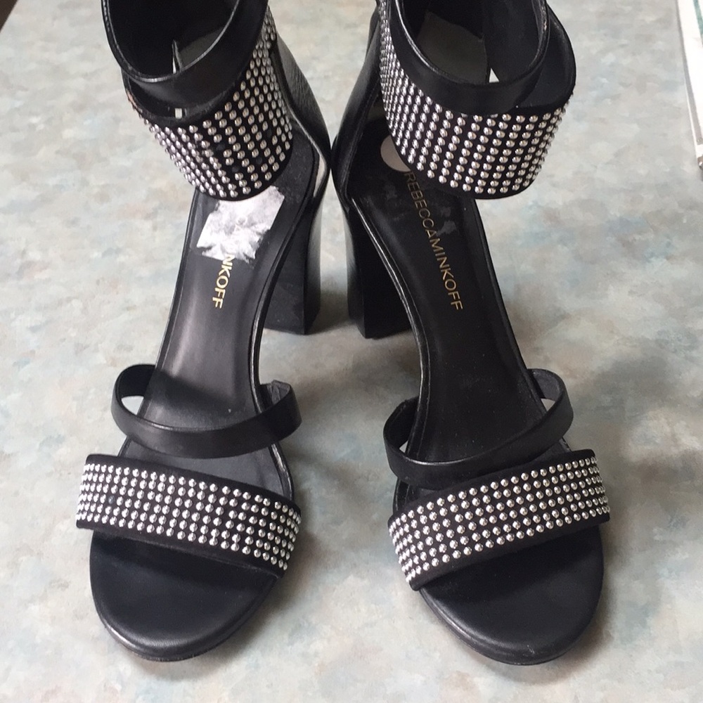 Rebecca Minkoff leather studded sandals (sz 7)